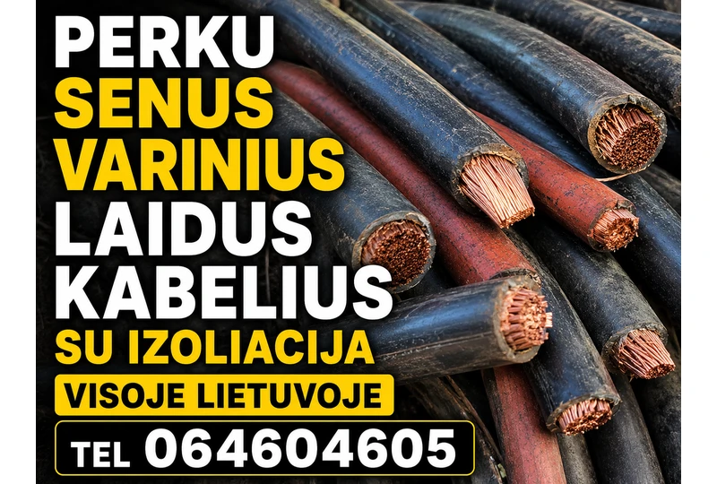 Pasiimam varinius kabelius ?ia pat, skambink!||Supirksiu varinius laidus, išvežu pats!||Varis ir kabeliai – išvežimas nemokamas!||Atiduok variniu kabeli? pertekli?, skambink dabar!||Varini? kabeli? supirkimas – atvažiuoju greitai!