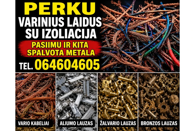 Parduodu varinius laidus, skambink 064604605||Superkame varinius kabelius, atvykstame patys