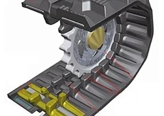 Guminiai,metaliniai vikšrai ir visa važiuoklė